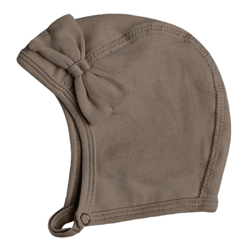 Baby hat in organic cotton - Mountain Taupe