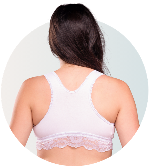 Organic cotton sleeping and nursing bra in White - Soft and seamless comfort for the night