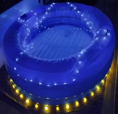 Rent LED light chain for feeding troughs and feeding pits - Battery operated