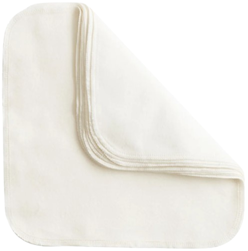 Reusable organic washcloths