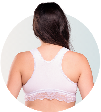 Organic cotton sleeping and nursing bra in White - Soft and seamless comfort for the night